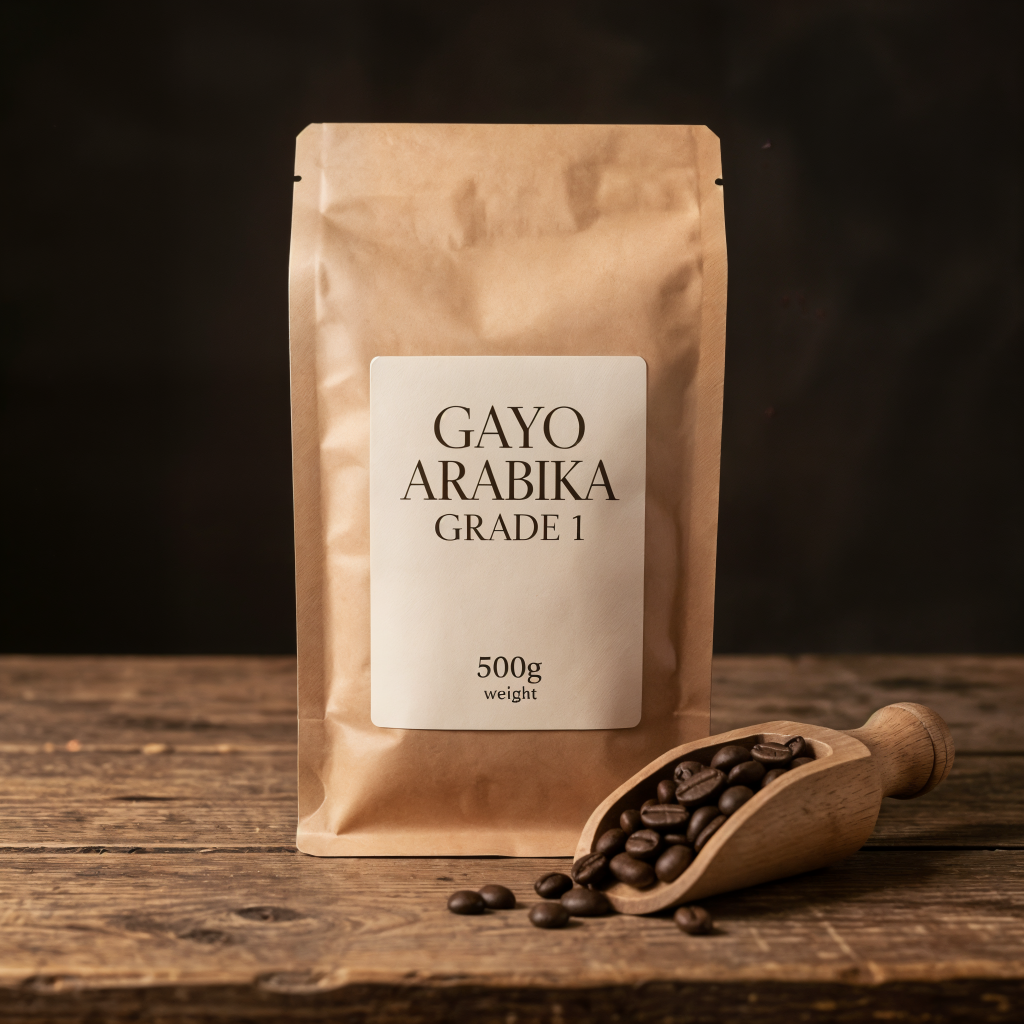 Gayo Arabika Grade 1 - Whole Bean 500g
