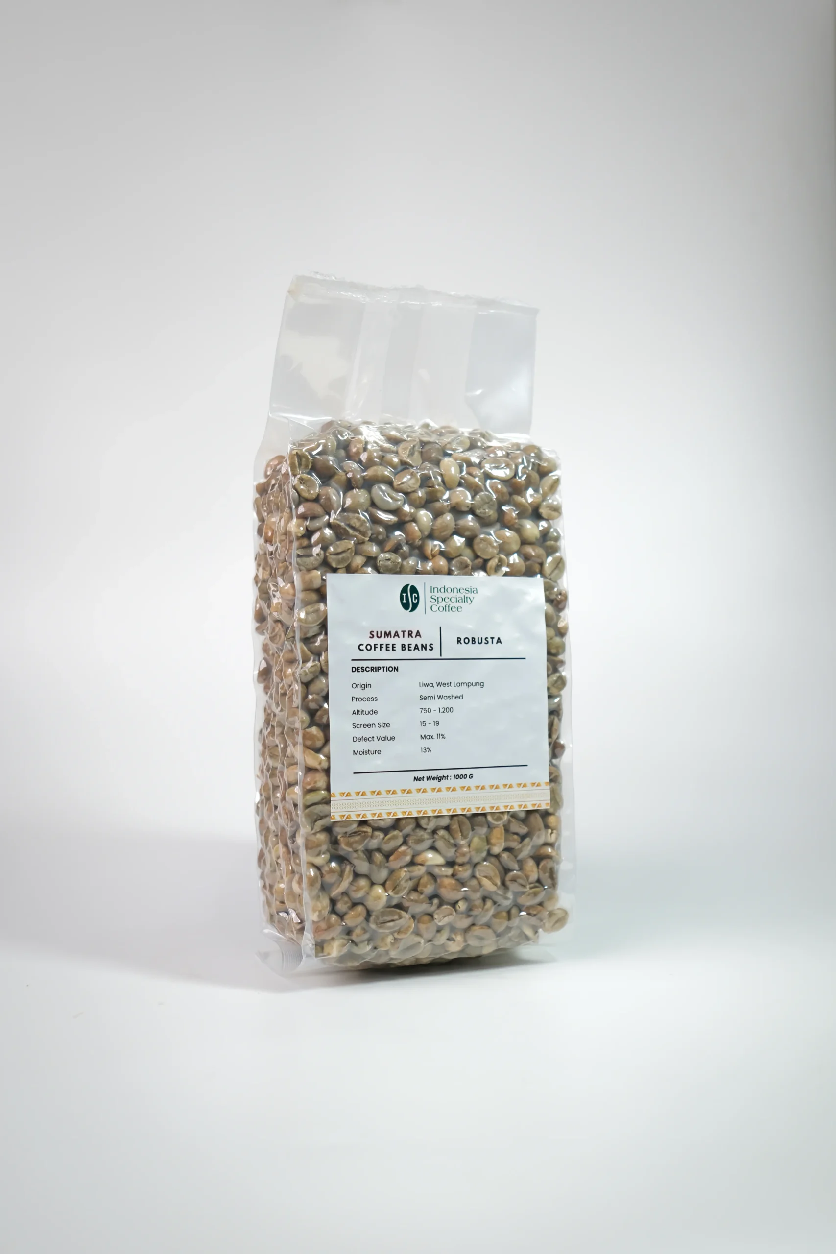 Sumatra Robusta Green Coffee Beans